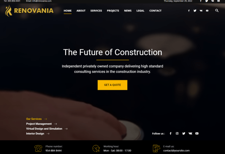 CONSTRUCTION AND RENOVATION PROJECT